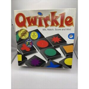 QWIRKLE MindWare Wooden Tiles Mixing & Matching Pattern COMPLETE Strategy Game
